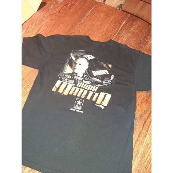 XL Chase Authentics Mark Martin Army Car Short Sleeve Crew Cotton Tee TShirt Top - Picture 3 of 4